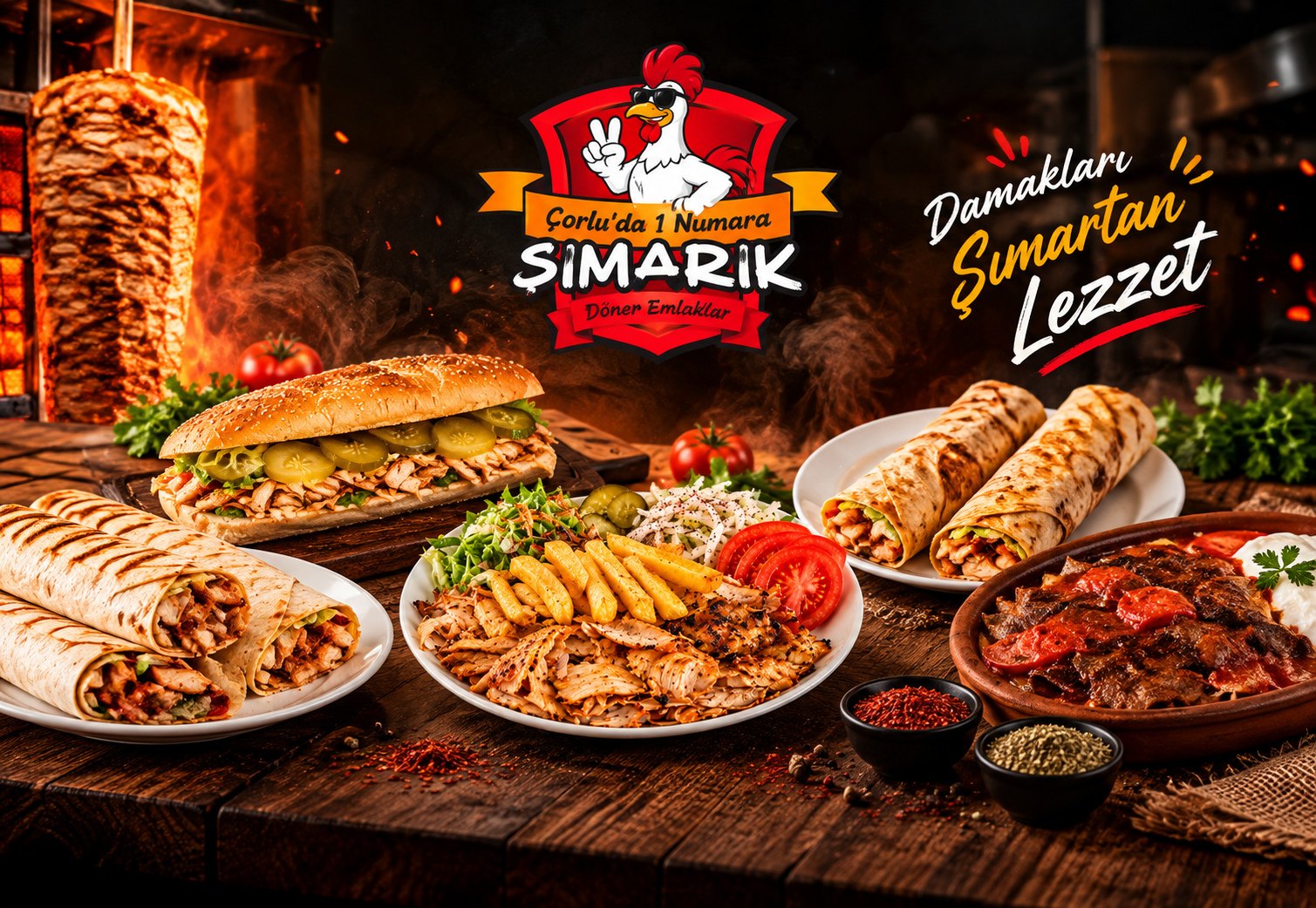 Şımarık Döner lezzetleri